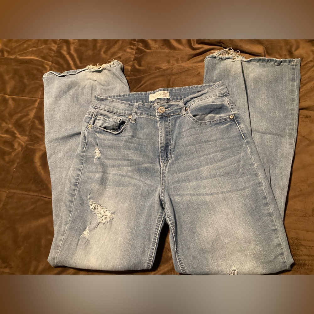 Hydraulic brand, size 15, Stylish Blue Distressed Women Jeans